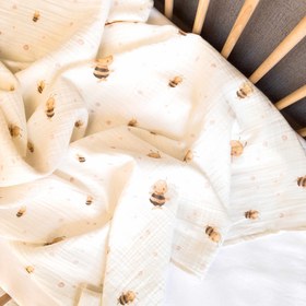 Resim Amigurumi Sevimli Arı Deluxe Bebek Seti - Müslin Battaniye 