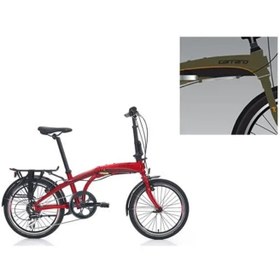 Resim Carraro FLEXI 108 V KATLANIR BİSİKLET 285H 20 JANT 8 VİTES MAT HAKİ SİYAH TURUNCU 