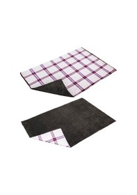 Resim Peluş Polar Kamp Battaniyesi - Haki Ekose - Acil Durum Battaniye - Argeus Camp 001 