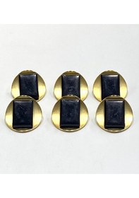 Resim İtalyan Model Trençkot, Kaban Ve Mont Düğmesi Takımı / 6 Lı Set 