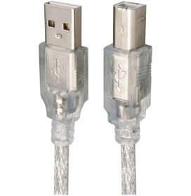 Resim Powermaster Pm-13012 Şeffaf 1.5 Metre Usb 2.0 Yazıcı Kablosu 