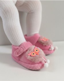 Resim FK Spor Ayakkabı Fermuarlı Bebek Panduf Pembe Renk 