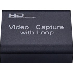 Resim Yaozixa Usb 4k Video Capture Kartı Oyun Canlı Yayın Kayıt Kutusu Yerel Döngü Çıkışlı Siyah 