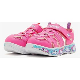 Resim Skechers Play Scene Splash - Cute Crew Küçük Kız Çocuk Pembe Sandalet 303162N Pklp 