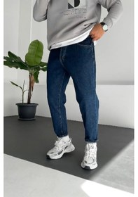 Resim Boyfriend Lacivert Kot Pantolon Lacivert 