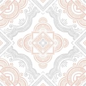 Resim FP3566 Cecilia Peel Stick Yer, Beyaz ve Kirli Beyaz 