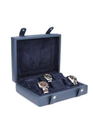 Resim Onywatch Reverso Çoklu Saat Kutusu - Genuine Leather Watch Box Watch Case 