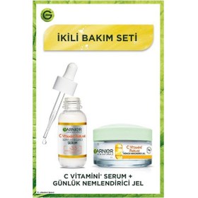 Resim C Vitamini İkili Bakım Seti - Parlak Süper Aydınlatıcı Serum & Günlük Nemlendirici Jel 50ml pktcvtsrmnmlndrcjl-9237 