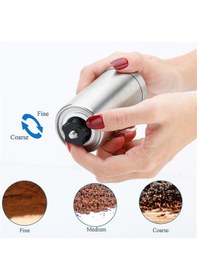 Resim Sisus Paslanmaz Çelik Kahve El Kahvesi Öğütücü 