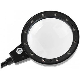 Resim -12 Led Clipslı Işıklı Büyüteç,ışıklı Masa Lambası Çalışma Lambası 