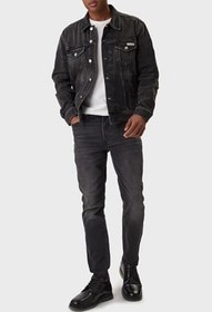Resim Calvin Klein Pamuklu Regular Fit Klasik Yaka Kot Ceket LV04RE765G2U4 Erkek KOT CEKET LV04RE765G 2U4 