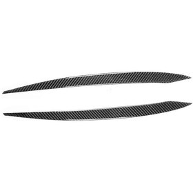 Resim Karbon Fiber Far Kaş Trim Sticker Modifikasyonu Mk 7 7.5 Araba Dekoratif Aksesuarları 
