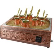 Resim Sudamlası Kumda Közde Türk Kahvesi Makinesi 