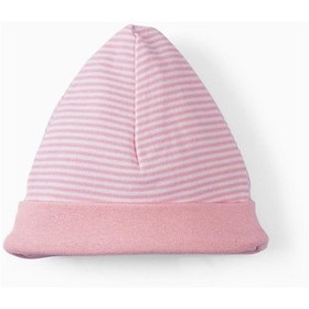 Resim Uygun Bebe Yenidoğan Şapka Pembe Çizgili Pembe 