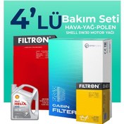 Resim Filtron Kia Rio 1.25 CVVT Shell Motor Yağlı Bakım Seti (2017-2022) 4 Lü 