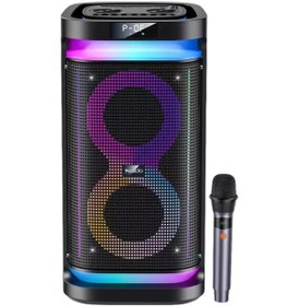 Resim Yesido Ysw29 Bluetooth Rgb Işıklı Kablosuz Taşınabilir Hoparlör 40w Mikrofonlu 4400mah 7 Ren 