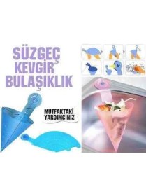 Resim Kuvars Üçgen Pot Bulaşıklık Kevgir Süzgeç 