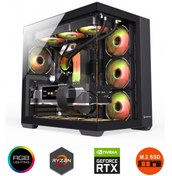 Resim Zeiron Mirage X25 Plus Ryzen 7 5700X 32GB RAM 1TB M.2 Nvme SSD RTX3050 Sıvı Soğutmalı Oyuncu Bilgisayarı 