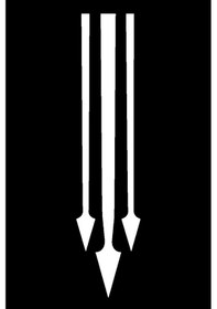 Resim Oto Kaput Sticker Ok Ucu 3 Parça Beyaz 60 X 4 Cm/1adet - 50 X 4 Cm/2 Adet 