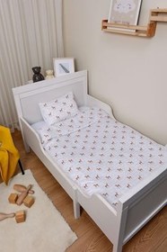 Resim Organik Bebek Boy Nevresim Takımı (100x150) - Minik Zarif Ceylan 100 x 150 
