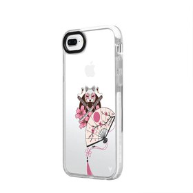 Resim iPhone 7 Plus Kitsune Telefon Kılıfı - Renkli Silikon / Renkli Silikon - Turuncu 
