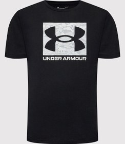 Resim Under Armour Abc Camo Boxed Logo Ss Erkek Siyah T-shirt 