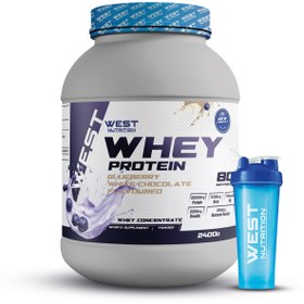 Resim West Nutrition Whey Protein Tozu 2400 gr 80 Servis Yabanmersini & Beyaz Çikolata Aromalı 