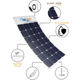 Resim FleXa 160 Watt Esnek Güneş Paneli FX-160 Beyaz 