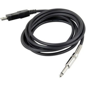 Resim Usb To 6.3 Mm Çivi Jack Gitar Usb Amfi Silikon Kablo 