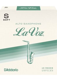 Resim D'addario Rjc10sf La Voz Alto Saksafon Kamışı Soft Sertlik Profesyonel/caz - 10'lu Paket Caz İçin Özel Kesim, Güçlü Ses Projeksiyonu Ve Esneklik 