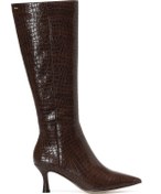 Resim CENISO2 2PR Kahverengi Kadın Topuklu Çizme 