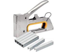 Resim Tekno Trust 800 Adet Özel Teli ile Çelik Mobilyacı Zımba Makinesi Kromajlı Seri Manuel Döşemeci Zımbalama Seti 