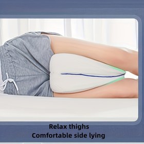 Resim Hamile Kadınlar ve Çiftler İçin Kalp Şekilli Bacak Yastığı - %100 Polyester Kapaklı Ergonomik Diz Desteği, Eklem Rahatlığı ve Omurga Düzenlemesi İçin Çok Fonksiyonlu Konfor, Elde Yıkan, Beyaz, Rahat Uyku, Rahat Tasarım, Dayanıklı Konfor 