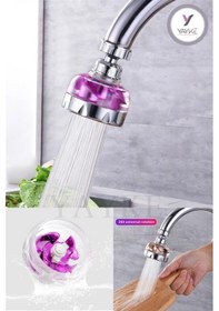 Resim Yayke Pervaneli Su Tasarruflu Mutfak Lavabo Musluk Başlığı 