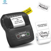 Resim SINMARK SK58 Etiket Makineleri - Ürünler, Adresler, Küçük İşletmeler, DIY Etiketler, Ev Kullanımı İçin Mini Etiket Yazıcısı, 1 Adet 40×30mm 1.57in×1.18in Etiketler 230 Sayfa/Reel Tatil Hediyesi Seçeneği 