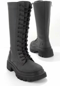 Resim Bambi Mat Siyah Kadın Bot & Bootie K02538036609 