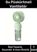 Resim Özel Üretim Taşınabilir 3 Kademeli 1200 Mah Usb Şarjlı Su Hazneli Püskürtmeli Mini Klima Vantilatör 