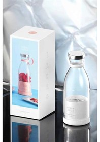 Resim El Blender Taşınabilir Meyve Blender Şarj Edilebilir Taşınabilir Blender Elektrikli 