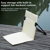 Resim Taşınabilir Katlanabilir Kamp Sandalyesi, Dahili Sırt Yastığı - Hafif Ergonomik Tasarım, Sağlam Demir Alaşım Çerçeve ve Kömür Lif Koltuk, Açık Hava, Plaj, Piknik, Park için Kompakt Katlanabilir - Kolay Depolama ve Tek Adım Yapımı, Plaj Sandalyesi Katlanabilir, Piknik Gereksinimleri, Şık Fırçalanmış Bitiş, Dayanıklı Kumaş Koltuk 