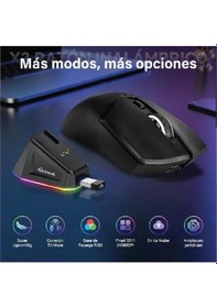 Resim X2 Kablosuz 3 Modlu 24.000dpı Oyuncu Mouse Paw3311 Sensör Şarj Istasyon Tape Ve Skatez Diğer 