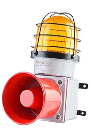 Resim Genel Markalar E125 Serisi 7 Sesli Çakar Kafesli Endüstriyel Siren Snt-e12513-d - 12-30v/dc - Beyaz 