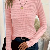 Resim Kadın Şık Kazak - Günlük ve Resmi Kombinler İçin Yumuşak Kazak, Şık Ofis Partisi Kazak, Bakımı Kolay Kazak, İlkbahar/Sonbahar Geçiş Hava Koşulları İçin - Kadın Kazak, Bayan Kazakları, Günlük Giyim, Yuvarlak Yaka, Rahat Kesim, Sonbahar Gardırobu, Klasik Örme, Nefes Alabilir Malzeme, Şık Üst, Moda Tutkunları 