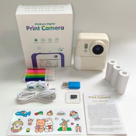 Resim Taşınabilir Mini Yazıcı Paketi, 3 Rulo Termal Kağıt, 32GB TF Kart, Kart Okuyucu, 6 Renkli Kalem, Askı, 2.4 İnç Büyük Ekran, Fotoğraf Baskı ve Müzik Çalma Fonksiyonları ile, Fotoğraf Çıkarma, Seyahat, Doğum Günü, Noel ve Yeni Yıl Hediyeleri için Erkekler ve Kızlar için Uygun 
