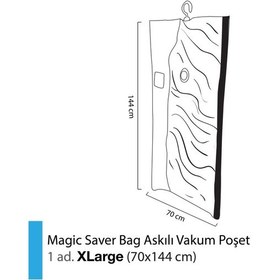Resim Magic Saver Bag Askılı Vakumlu Poşet Xlarge 