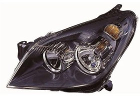 Resim Opel Astra H Sol Far Siyah Zeminli Hella Marka 93178635 