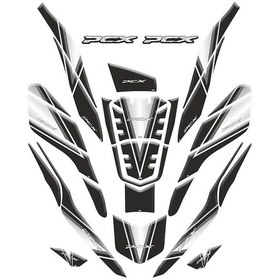 Resim Gogo Tank Pad 004 Siyah-gri 26 Parça Honda Pcx 125 2021-2023 