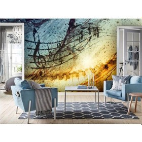 Resim Müzik Notalı Duvar Kağıdı (361409250) 