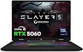 Resim Game Garaj Slayer5 7XL-5060 C4 Intel Ultra 7 255HX 64GB RAM 2TB SSD RTX5060 17" 240Hz QHD+ IPS FreeDOS Gaming Laptop 