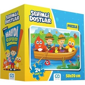 Resim Games Sevimli Dostalar Puzzle 24 Parça Bej 