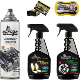 Resim Motor Döşeme Jant Temizleyici Göğüs Parlatıcı Sünger Ebrayn 6 Prç 